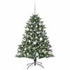vidaXL Sapin de No&euml;l artificiel Vert 120 cm PVC, plastique et acier