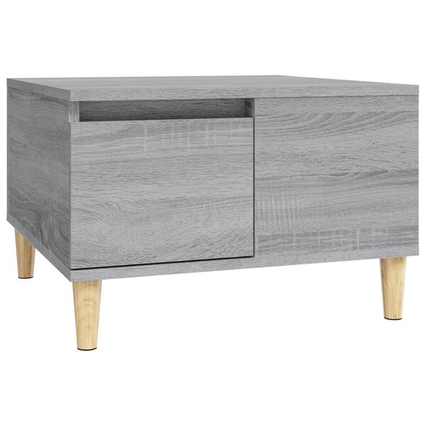 vidaXL Table basse sonoma gris 55x55x36,5 cm bois d'ing&eacute;nierie