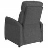 vidaXL Fauteuil de massage inclinable Gris fonc&eacute; Tissu