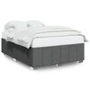 vidaXL Cadre de lit sans matelas gris fonc&eacute; 160x200 cm tissu