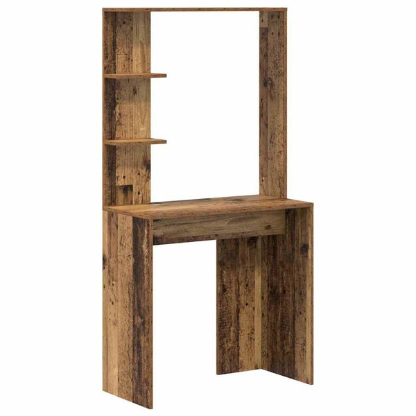 vidaXL Bureau Bois Ancien 78,5 x 37 x 154,5 cm Bois d'ingénierie