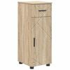 vidaXL Cabinet de salle de bain Ch&ecirc;ne Sonoma 30 x 35 x 80 cm