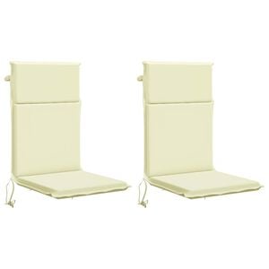 vidaXL Coussin de chaise &agrave; dossier haut GEMERT 2 pc 100 % polyester