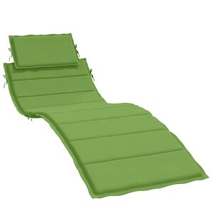 vidaXL Coussin de chaise longue vert m&eacute;lang&eacute; 186x58x4 cm tissu