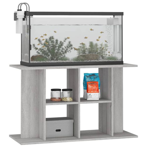 vidaXL Support pour aquarium sonoma gris 100x40x60cm bois d'ingénierie
