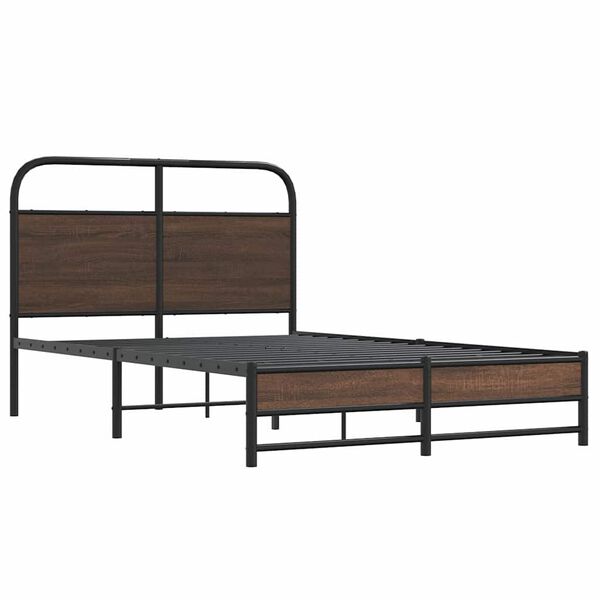 vidaXL Cadre de lit sans matelas 140x200 cm ch&ecirc;ne marron