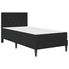 vidaXL Cadre de lit avec matelas Noir 80 x 200 cm Velours
