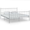 vidaXL Cadre de lit sans matelas gris métal 200x200 cm