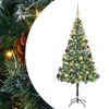 vidaXL Sapin de No&euml;l artificiel avec 300 LED Vert 180 cm PVC et Acier