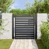vidaXL Portail de jardin verrouillable noir 100x100 cm aluminium