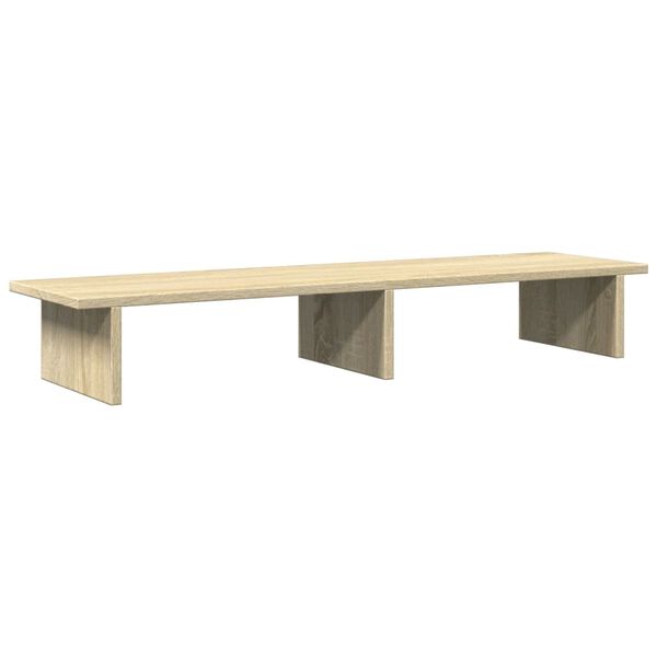 vidaXL Support de moniteur ch&ecirc;ne sonoma 100x27x15 cm bois d'ing&eacute;nierie