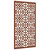 vidaXL D&eacute;coration murale jardin 105x55cm acier corten design mauresque