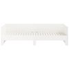 vidaXL Lit coulissant sans matelas blanc 2x(80x200)cm