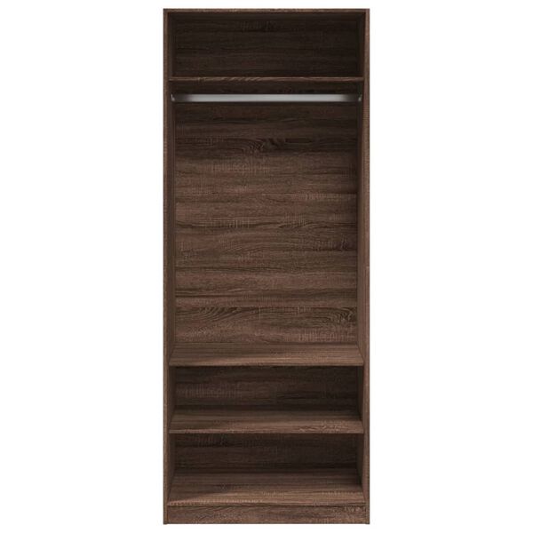 vidaXL Garde-robe ch&ecirc;ne marron 80x50x200 cm bois d'ing&eacute;nierie