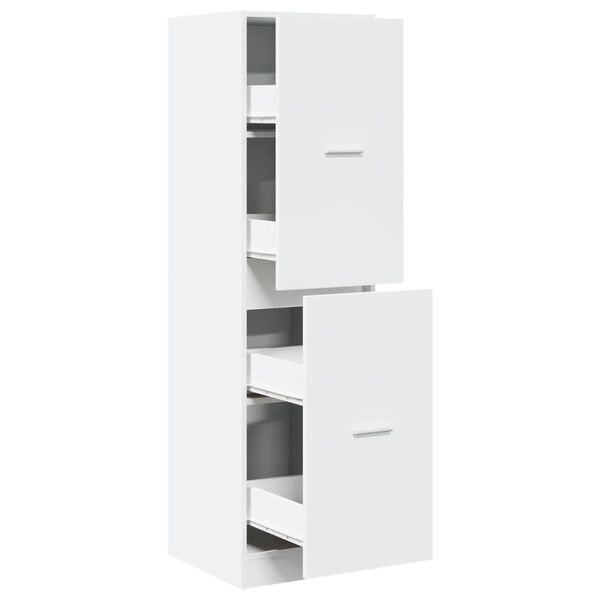 vidaXL Armoire d'apothicaire blanc 40x41x144,5 cm bois d'ing&eacute;nierie