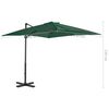 vidaXL Parasol de jardin avec base portable vert
