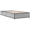 vidaXL Cadre de lit sans matelas sonoma gris 90x200 cm