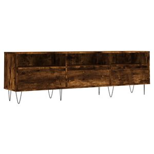 vidaXL Meuble TV ch&ecirc;ne fum&eacute; 150x30x44,5 cm bois d'ing&eacute;nierie