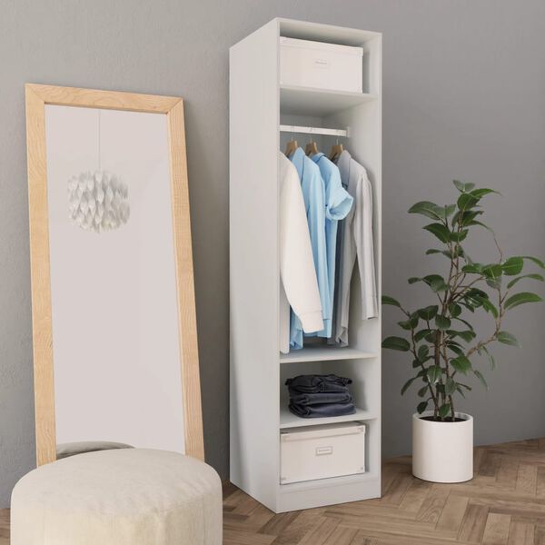 vidaXL Garde-robe Blanc 50x50x200 cm Bois d'ingénierie