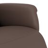 vidaXL Fauteuil inclinable avec repose-pieds marron similicuir