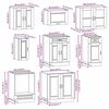 vidaXL Ensemble d'armoires de cuisine 8 pcs Kalmar bois d'ing&eacute;nierie