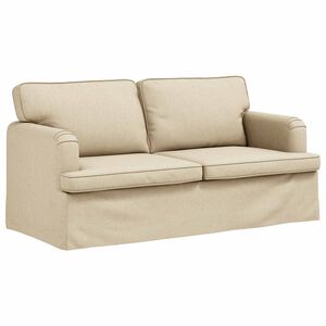 vidaXL Canap&eacute; Cr&egrave;me 162 x 80 x 85 cm tissu