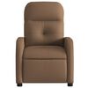 vidaXL Fauteuil inclinable Marron Tissu