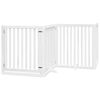 vidaXL Barri&egrave;re pour chien porte pliable 6panneaux blanc bois peuplier