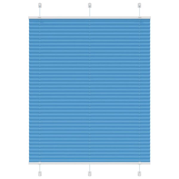 vidaXL Store pliss&eacute; bleu 110x150 cm largeur du tissu 109,4cm polyester