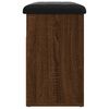 vidaXL Banc &agrave; chaussures ch&ecirc;ne marron 62x32x50 cm bois d'ing&eacute;nierie