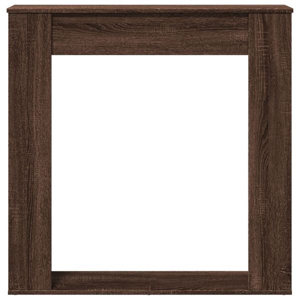 VidaXL Cadre de chemin&eacute;e ch&ecirc;ne marron 100x20x100 cm bois d'ing&eacute;nierie