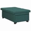 vidaXL Canap&eacute;-lit escamotable Vert fonc&eacute; 194 x 50 x 82 cm tissu