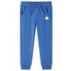 Pantalon de surv&ecirc;tement pour enfants bleu m&eacute;lange 140