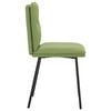 vidaXL Chaises &agrave; manger lot de 4 vert clair velours