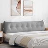 vidaXL Coussin de Dos Gris nuage 200 x 24 x 50 cm tissu