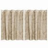 vidaXL Rideaux en velours 2 pcs Cr&egrave;me 140 x 140 cm Velours