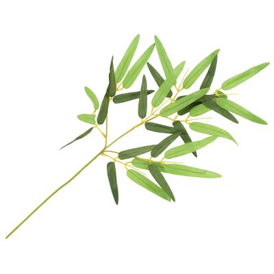 vidaXL 10 pcs Feuilles artificielles de bambou Vert 60 cm