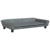 vidaXL Lit pour chien gris fonc&eacute; 100x50x21 cm velours