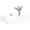 vidaXL Table basse blanc brillant 100x49,5x31 cm bois d'ing&eacute;nierie