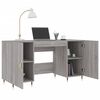 vidaXL Bureau sonoma gris 140x50x75 cm bois d'ingénierie