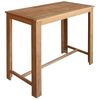 vidaXL Table et tabourets de bar 5 pcs Bois d'acacia massif