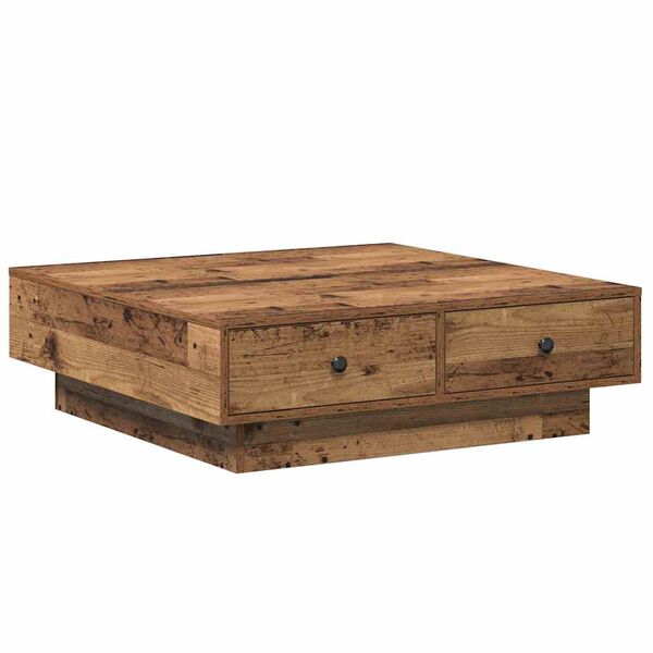 vidaXL Table basse Bois ancien 90 x 90 x 28 cm Bois d'ing&eacute;nierie