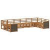 vidaXL Ensemble de canap&eacute; d'angle 7 pcs Naturel Bois d'Acacia Massif