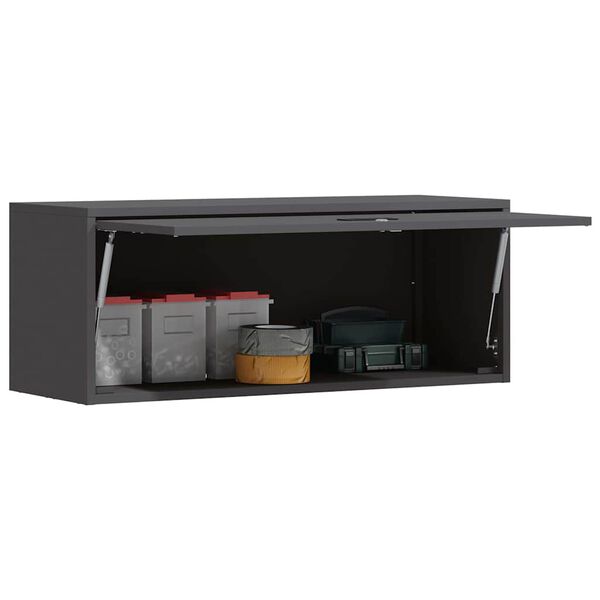 vidaXL Armoire murale pour garage Noir 90 x 33 x 35 cm