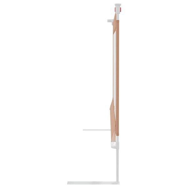 vidaXL Barri&egrave;re de s&eacute;curit&eacute; de lit d'enfant Taupe 100x25 cm Tissu