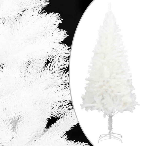vidaXL Arbre de Noël artificiel aiguilles réalistes blanc 180 cm