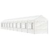 vidaXL Belv&eacute;d&egrave;re avec toit blanc 20,07x2,28x2,69 m poly&eacute;thyl&egrave;ne