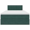 vidaXL Lit de Rangement avec matelas Vert fonc&eacute; 120 x 200 cm Velours
