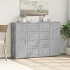 vidaXL Buffets 2 pcs gris béton 60x31x84 cm bois d'ingénierie