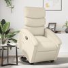 vidaXL Fauteuil inclinable Cr&egrave;me Similicuir
